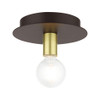 Livex Lighting 1 Lt Bronze Flush Mount - 45871-07