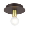 Livex Lighting 1 Lt Bronze Flush Mount - 45871-07