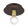 Livex Lighting 1 Lt Bronze Flush Mount - 45871-07