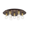 Livex Lighting 7 Lt Bronze Flush Mount - 45876-07