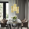 Livex Lighting 3 Lt Satin Brass  Pendant Chandelier - 45913-12