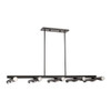 Livex Lighting 10 Lt Black Chrome Linear Chandelier - 45918-46