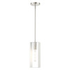 Livex Lighting 1 Lt Brushed Nickel Pendant - 45951-91