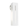 Livex Lighting 1 Lt Textured White With Brushed Nickel Finish Accents Ada Single Sconce - 45953-13