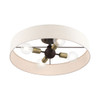 Livex Lighting 4 Lt Bronze Semi Flush Mount - 46038-07