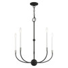 Livex Lighting 5 Lt Black Chandelier - 46065-04