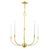 Livex Lighting 5 Lt Satin Brass Chandelier - 46065-12