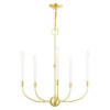 Livex Lighting 5 Lt Satin Brass Chandelier - 46065-12