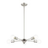 Livex Lighting 3 Lt Brushed Nickel Chandelier - 46135-91