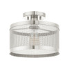 Livex Lighting 1 Lt Brushed Nickel Semi Flush Mount - 46216-91