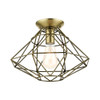 Livex Lighting 1 Lt Antique Brass Flush Mount - 46248-01