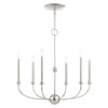 Livex Lighting 6 Lt Polished Nickel Chandelier - 46316-35