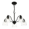 Livex Lighting 5 Lt Black Chandelier - 46335-04