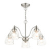 Livex Lighting 5 Lt Brushed Nickel Chandelier - 46335-91