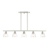 Livex Lighting 5 Lt Brushed Nickel Linear Chandelier - 46338-91