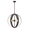 Livex Lighting 4 Lt Bronze Chandelier - 46415-07