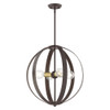 Livex Lighting 4 Lt Bronze Chandelier - 46415-07