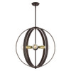 Livex Lighting 5 Lt Bronze Chandelier - 46416-07