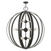 Livex Lighting 16 Lt Black Foyer Chandelier - 46418-04