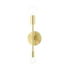 Livex Lighting 2 Lt Satin Brass Wall Sconce - 46438-12