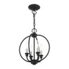 Livex Lighting 4 Lt Black Chandelier - 4664-04