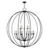 Livex Lighting 15 Lt Black Chandelier - 46690-04