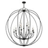 Livex Lighting 15 Lt Black Chandelier - 46690-04