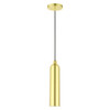 Livex Lighting 1 Lt Satin Brass  Pendant - 46751-12