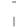 Livex Lighting 1 Lt Shiny Light Gray Pendant - 46751-90