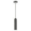 Livex Lighting 1 Lt Shiny Dark Gray Pendant - 46751-96