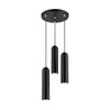 Livex Lighting 3 Lt Shiny Black Pendant - 46753-68