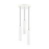 Livex Lighting 3 Lt Shiny White Pendant - 46753-69