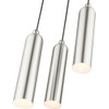 Livex Lighting 3 Lt Brushed Nickel Pendant - 46753-91