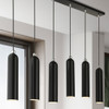 Livex Lighting 6 Lt Shiny Black Linear Pendant - 46757-68