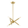 Livex Lighting 6 Lt Satin Brass Mini Chandelier - 46773-12