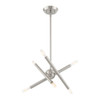 Livex Lighting 6 Lt Brushed Nickel Mini Chandelier - 46773-91