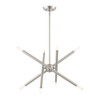 Livex Lighting 8 Lt Brushed Nickel Chandelier - 46774-91