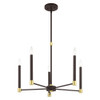 Livex Lighting 5 Lt Bronze Chandelier - 46885-07