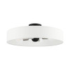 Livex Lighting 4 Lt Black Semi Flush Mount - 46928-04
