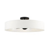 Livex Lighting 4 Lt Black Semi Flush Mount - 46928-04