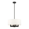 Livex Lighting 4 Lt Black Chandelier - 48784-04