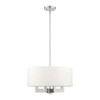 Livex Lighting 4 Lt Brushed Nickel Chandelier - 48784-91