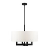 Livex Lighting 4 Lt Black Chandelier - 48786-04