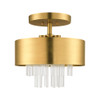 Livex Lighting 3 Lt Natural Brass Ceiling Mount - 48872-08