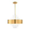 Livex Lighting 10 Lt Natural Brass Pendant Chandelier - 48876-08