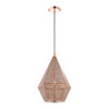 Livex Lighting 1 Lt Rose Gold Pendant - 48924-86