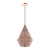 Livex Lighting 1 Lt Rose Gold Pendant - 48924-86