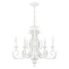 Livex Lighting 5 Lt Shiny White Chandelier - 49065-69