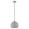 Livex Lighting 1 Lt Nordic Gray Pendant - 49100-80