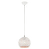 Livex Lighting 1 Lt White Pendant - 49181-03